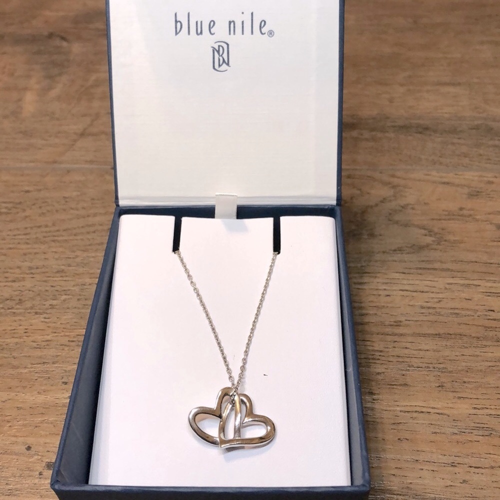 Blue Nile Double Heart Pendant Necklace